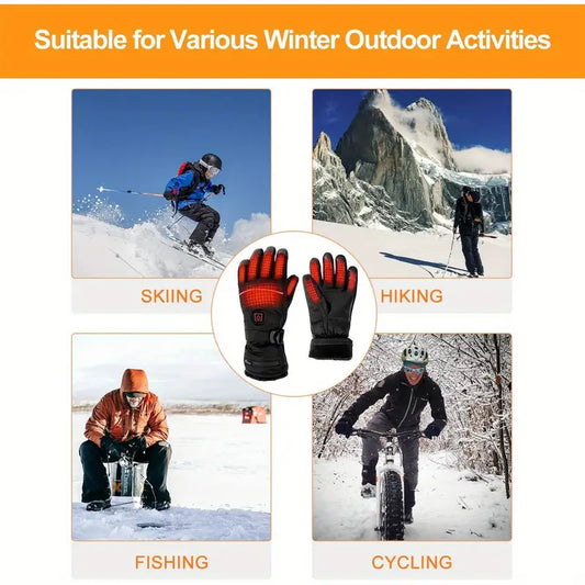 3-Level Temperature Control Heated Gloves